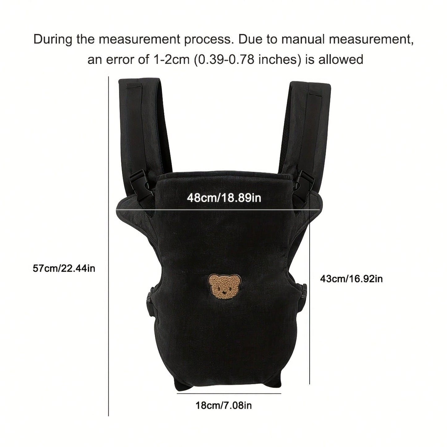 1pc Multifunctional Breathable Baby Carrier, All-Season Use, Detachable Design, Ergonomic, Convenient For Outdoor, Perfect Baby Shower Gift